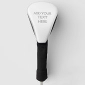 Moderner Minimalistischer Schlichter Personalisier Golf Headcover (Vorderseite)