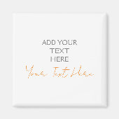 Moderner Minimalistischer Schlichter Personalisier Magnet (Vorne)