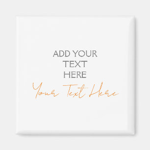 Moderner Minimalistischer Schlichter Personalisier Magnet