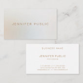 Moderner Minimalistischer Schönheitssalon Haar Sti Visitenkarte (Vorne/Hinten)