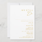 Moderner Minimalistischer Schriftart, den wir noch Einladung (Vorderseite)