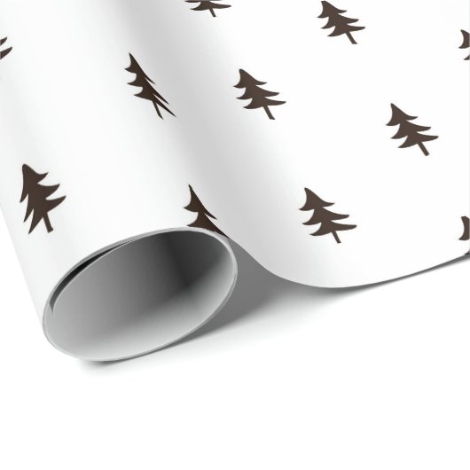 Moderner Minimalistischer Schwarz-Weiß-Weihnachtsb Geschenkpapier (Rolleneckpunkt)