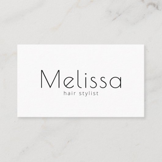 Moderner Minimalistischer Schwarz-weißer QR-Code Visitenkarte (Vorderseite)