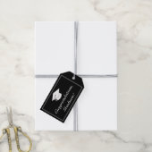 Moderner Minimalistischer Schwarzer Abschluss Glüc Geschenkanhänger (Mit Garn)