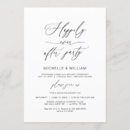 Moderner Minimalistischer, schwarzer Schriftart, H Einladung