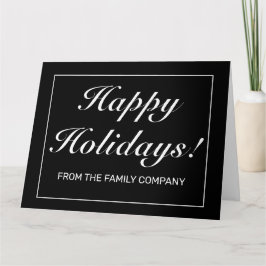 Moderner Minimalistischer Schwarzer Urlaub Karte