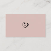 Moderner Minimalistischer Script-Wedding Website Q Begleitkarte (Rückseite)