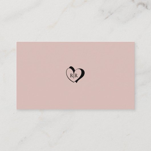 Moderner Minimalistischer Script-Wedding Website Q Begleitkarte (Rückseite)