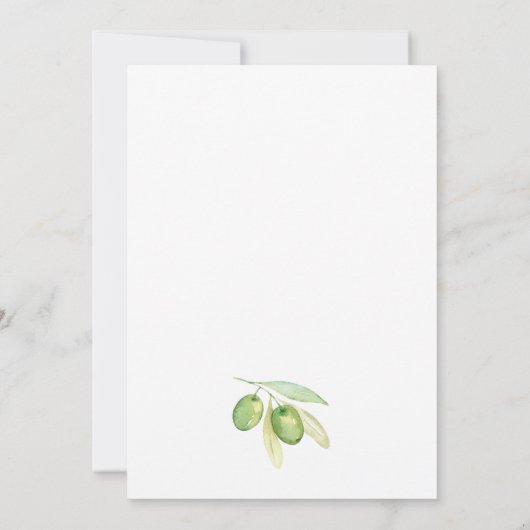 Moderner, minimalistischer Sektor mit Baby-Dusche Einladung (Rückseite)