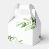 Moderner, minimalistischer Sektor mit Baby-Dusche Geschenkschachtel (Rückseite)