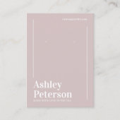 Moderner minimalistischer staubiger Schriftart für Visitenkarte (Vorderseite)