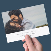 Moderner Minimalistischer Stil: Ein Foto Save the  Einladung