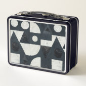 Moderner Minimalistischer Stil Metall Brotdose (Rückseite)