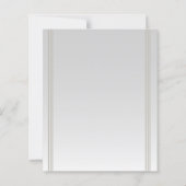 Moderner Minimalistischer Streifen Grau glänzend (Rückseite)