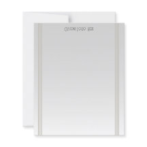 Moderner Minimalistischer Streifen Grau glänzend