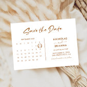 Moderner Minimalistischer Terracotta-Kalender Gere Einladung