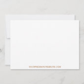 Moderner Minimalistischer Terracotta-Kalender Gere Einladung (Rückseite)