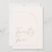 Moderner Minimalistischer Tisch 22 Tischnummern (Vorderseite)