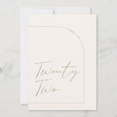 Moderner Minimalistischer Tisch 22 Tischnummern (Rückseite)