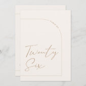 Moderner Minimalistischer Tisch 26 Tischnummern (Vorne/Hinten)