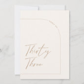 Moderner Minimalistischer Tisch 33 Tischnummern (Rückseite)