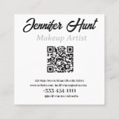 moderner minimalistischer Trendmacher Quadratische Visitenkarte (Rückseite)