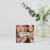 moderner minimalistischer Trendmacher Quadratische Visitenkarte (Stehend Vorderseite)