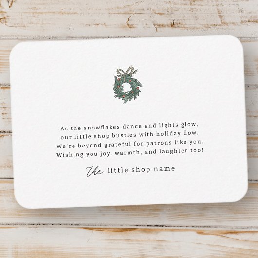 Moderner Minimalistischer Urlaub für kleine Untern Mitteilungskarte