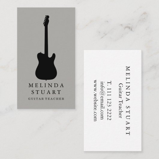 Moderner Minimalistischer Visitenkarte (Vorne/Hinten)