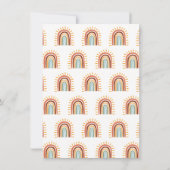 Moderner Minimalistischer Waldfuchs zum ersten Geb (Rückseite)