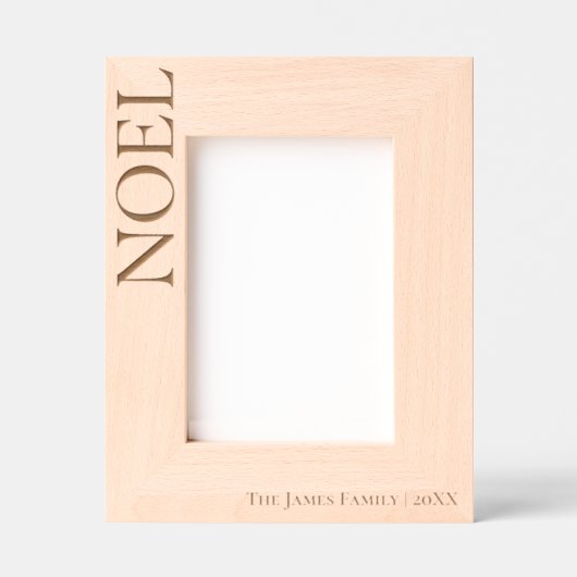 Moderner Minimalistischer WEIHNACHTEN Weihnachtsla Geätzte Rahmen (Vorderseite)