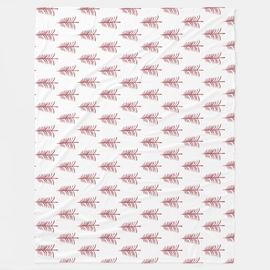 Moderner Minimalistischer Weihnachtsbaum Fleecedecke (Vorderseite)