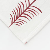 Moderner Minimalistischer Weihnachtsbaum Fleecedecke (Ecke)