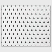 Moderner Minimalistischer Weihnachtsbaum Geschenkpapier (Flach)