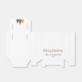 Moderner Minimalistischer Weihnachtsbaum Geschenkschachtel (Ungefaltet)