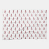 Moderner Minimalistischer Weihnachtsbaum Geschirrtuch (Horizontal)