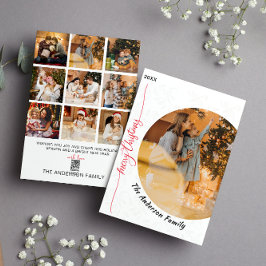 Moderner Minimalistischer Weihnachtsfeiertag für F Feiertagskarte