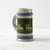 Moderner Minimalistischer Weihnachtsmann Bierglas (Vorderseite Links)