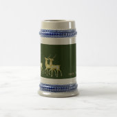 Moderner Minimalistischer Weihnachtsmann Bierglas (Mittel)