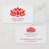 Moderner Minimalistischer weißer roter Visitenkarte (Vorne/Hinten)