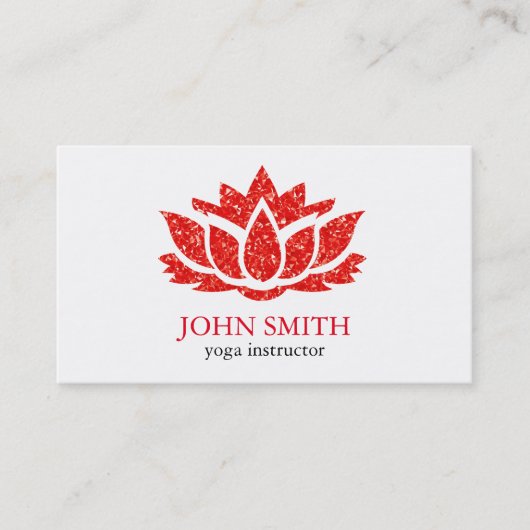 Moderner Minimalistischer weißer roter Visitenkarte (Vorderseite)