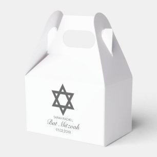 Moderner Minimalistischer weißer schwarzer Geschenkschachtel