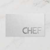 Moderner Minimalistischer weißer Silberverkleidung Visitenkarte (Vorderseite)