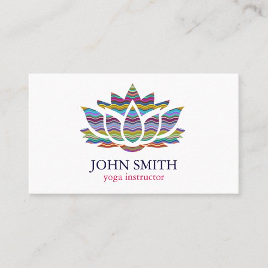 Moderner Minimalistischer weißes Visitenkarte (Vorderseite)