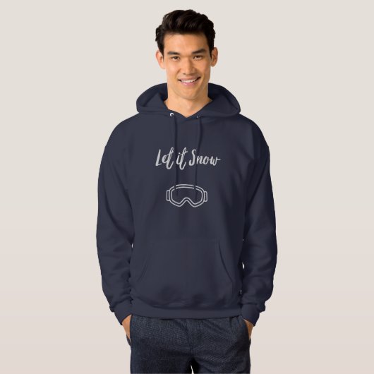Moderner Minimalistischer Winterski Hoodie (Vorne ganz)