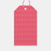 Moderner Minimalistischer XOXO Rosa Valentinstag Geschenkanhänger (Rückseite)