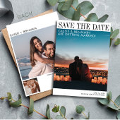 Moderner Minimalistischer Zeitschriftenstil Save The Date