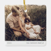 Moderner Minimaltyp Grauer Urlaub Keramikornament (Vorderseite)