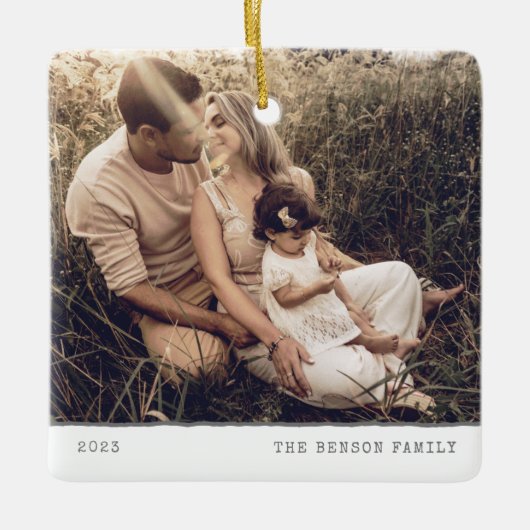 Moderner Minimaltyp Grauer Urlaub Keramikornament (Vorderseite)