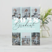 Moderner Minze 6 Foto Abschluss Ankündigung (Stehend Vorderseite)